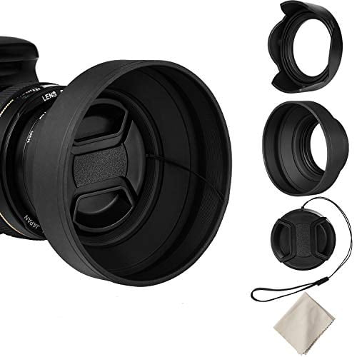 55mm Gegenlichtblende Set f/ür Nikon D3400 D3500 D5500 D5600 D7500 AF-P DX NIKKOR 18-55mm f//3.5-5.6G VR